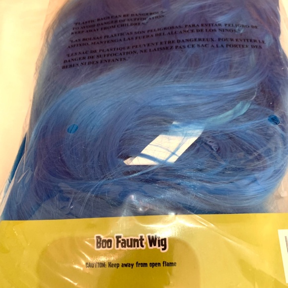 Boo Faunt Halloween Blue Wig NEW - Picture 4 of 6